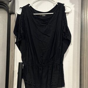 a.n.a Elegant Black Blouse